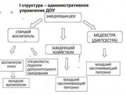 I структура - административное управление ДОУ